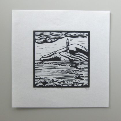 Margaret White Art Linocut The Light