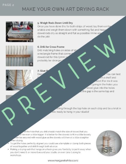 Make Your Own Art Drying Rack - Margaret White Art 2