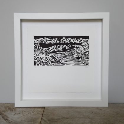 Margaret White Art Linocut Mount Sunday