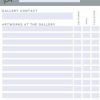 Gallery Artwork Record Tracker