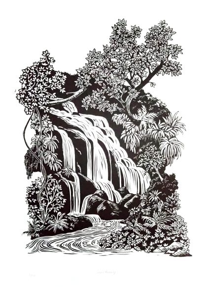 Waterfall in New Zealand Bush